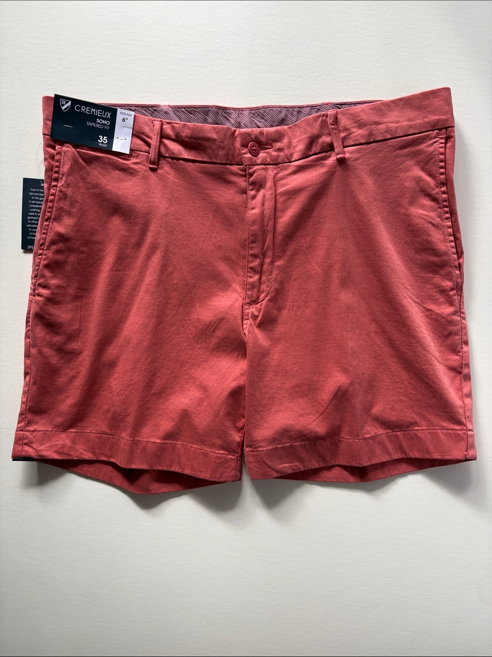 Cremieux Men’s 6” Soho Tapered Fit Shorts Size 35